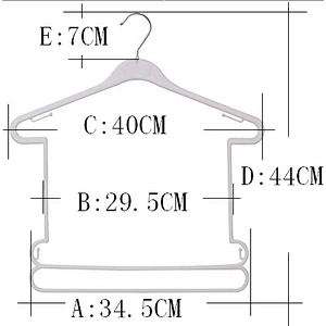 5012-39.7*34*44  new product plastic coat hanger dimensions cheap clothes hanger