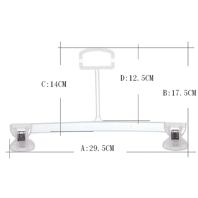 4808-30*17cm china supplier product plastic clothes hanger clips plastic hanger for pants