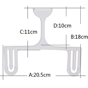 4755-20.5*17.7cm  2015 Practical plastic hanger Connecting hanger