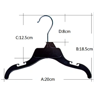 3403-20 hanger plastic stainless steel clothes hanger plastic metal hook hanger