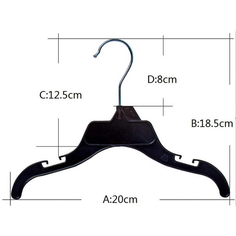3403-20 hanger plastic stainless steel clothes hanger plastic metal hook hanger