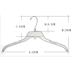 3409-43cm Coat hanger