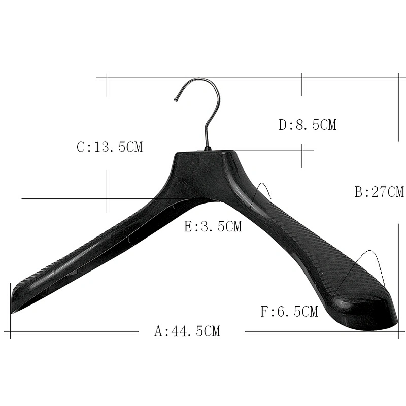 6616B-44.5 expandable clothes hanger hanger dry cleaning plastic hanger