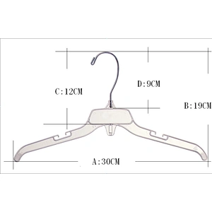 3405-1-31 Transparent plastic hangers for clothes