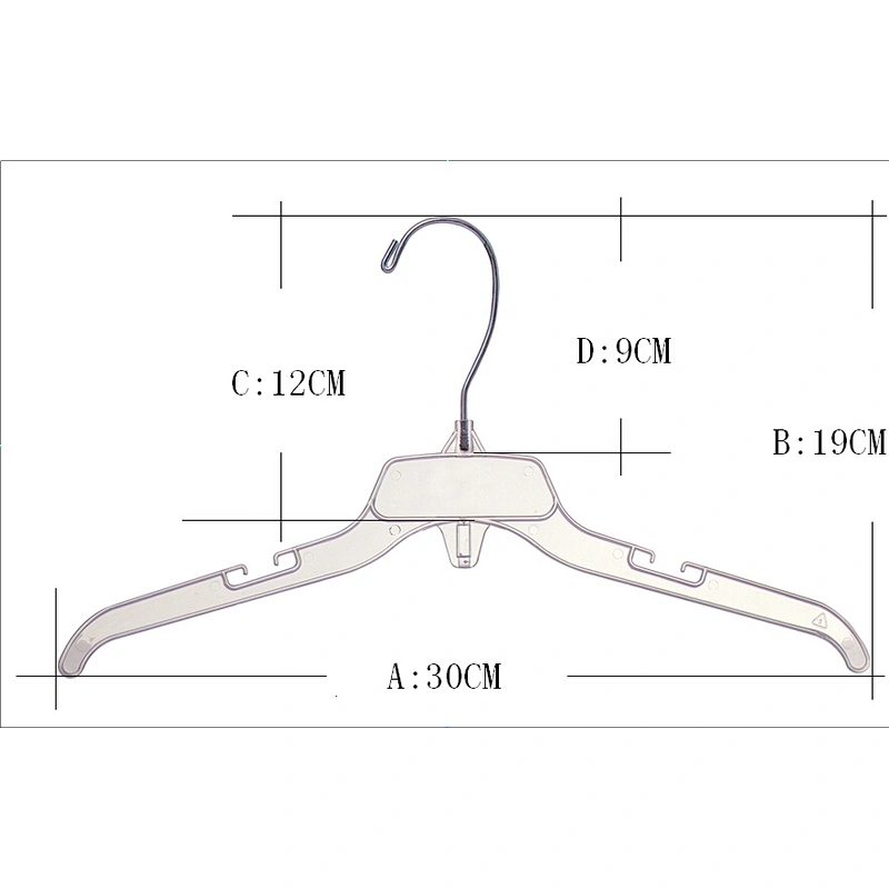 3405-1-31 Transparent plastic hangers for clothes