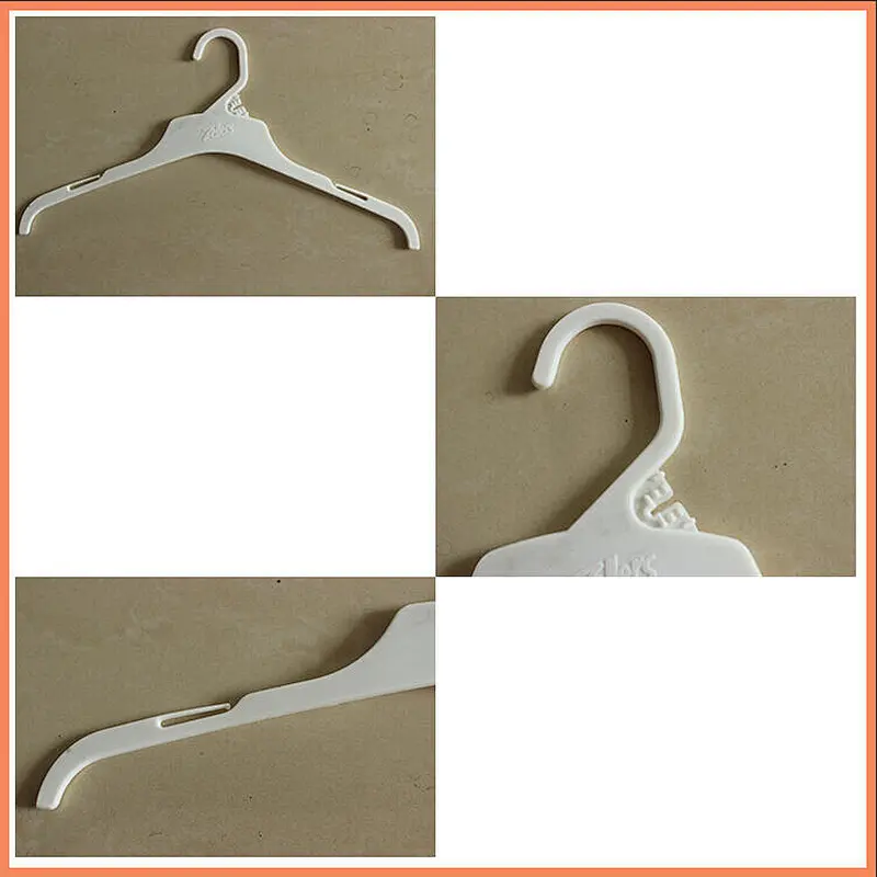 3149A-40.5cm plastic cloth hanger thin plastic hangers plastic belt hanger