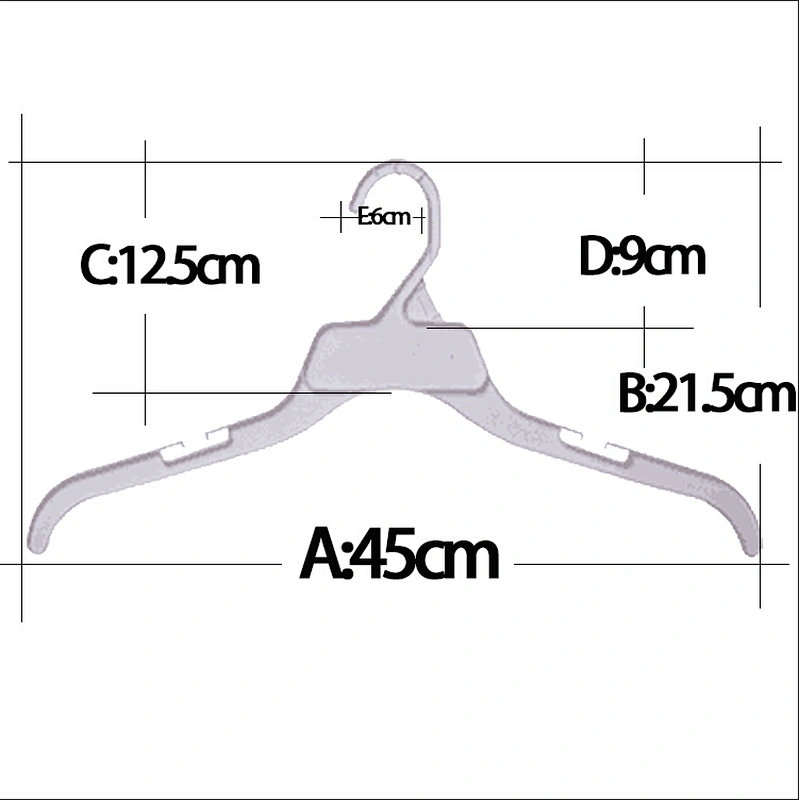 3121F-44cm shop clothes hanger fancy clothes hanger metal clothes hanger