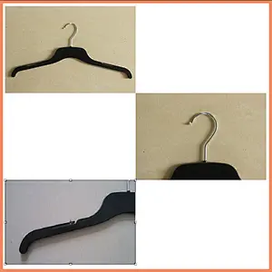 3418A-40.5cm hanger for garment iron clothes hanger metal hook plastic hanger