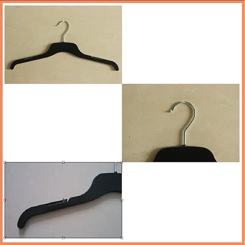 3418A-40.5cm hanger for garment iron clothes hanger metal hook plastic hanger