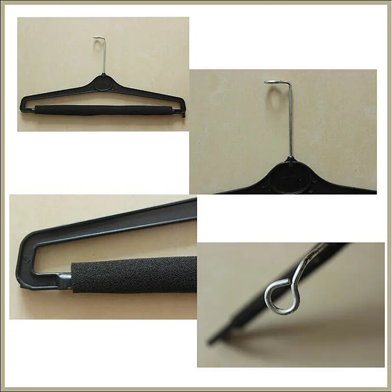 4702-36.5cm Non slip garments hanger  clothes hanger plastic pants hanger