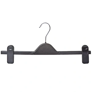 4515B-36cm dress plastic hanger adjuetable pant hanger used plastic pants hangers
