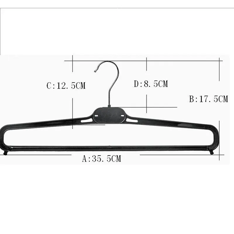 4701-35cm Wholesale Customized man and woman plastic pants hangers trouse hanger