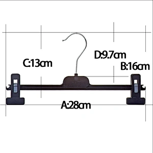 4504B-28cm China supplier metal hook clothes hanger new products pants hanger