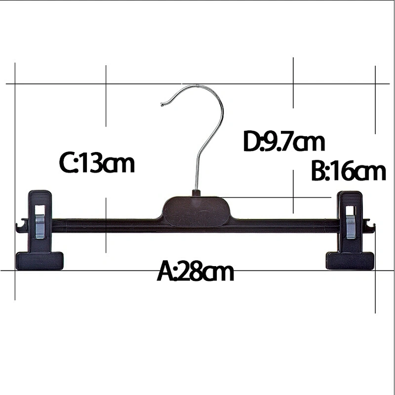 4504B-28cm China supplier metal hook clothes hanger new products pants hanger