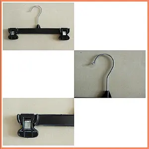 4357-20cm alibaba china plastic coat hanger pants hanger for child with clip