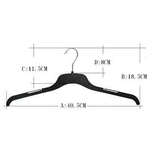 3418A-40.5cm hanger for garment iron clothes hanger metal hook plastic hanger