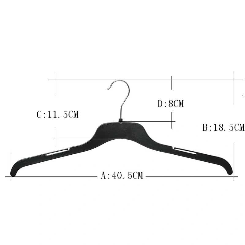 3418A-40.5cm hanger for garment iron clothes hanger metal hook plastic hanger