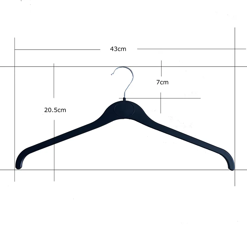 3415F-43cm Cloth Hanger With Metai Hook
