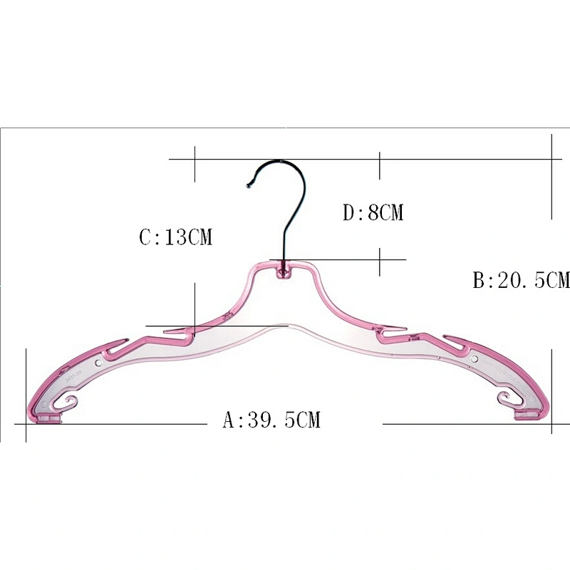 3431-39cm plant hanger luxury hanger china plastic clothes hanger for the mall
