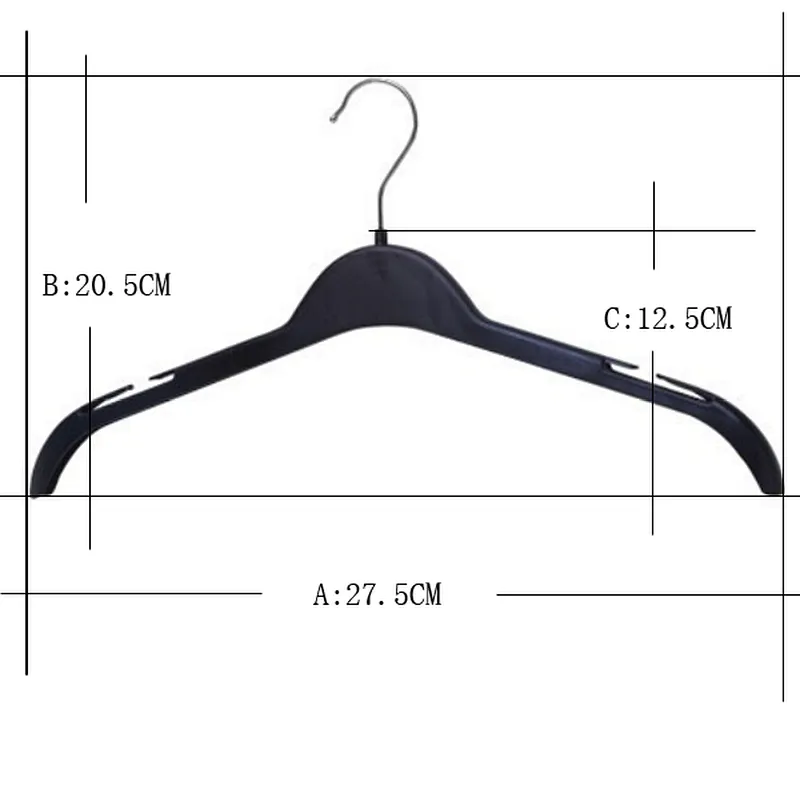 Plastic black white color baby  hangers baby clothes hangers laundry hanger