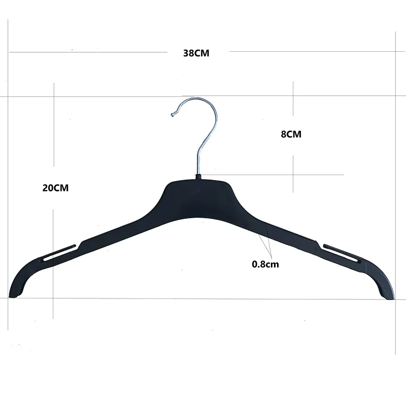 6002C-38cm Cloth Hanger With Metai Hook