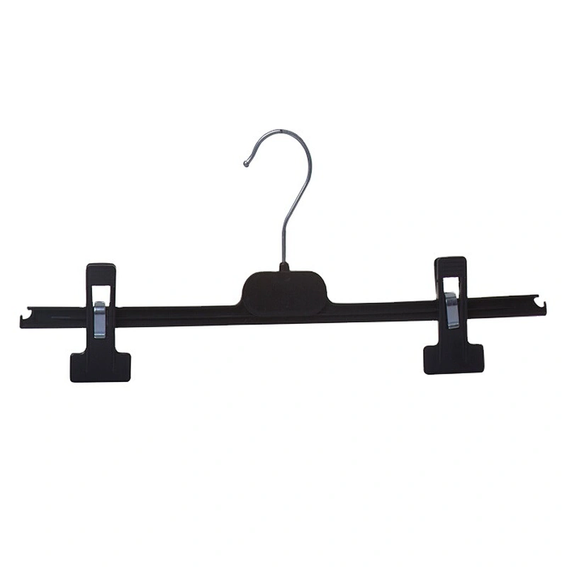 4423F-36cm  Black Kid Bottom Hanger with Metal Hook for Cloth (36cm)