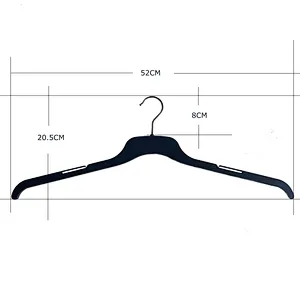 3418D-52cm Cloth Hanger With Metai Hook