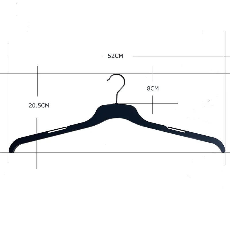 3418D-52cm Cloth Hanger With Metai Hook