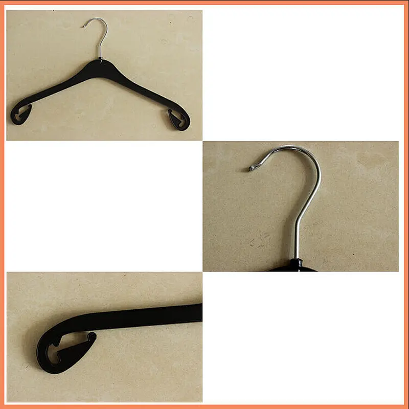 3426D-46.5cm  plastic display hanger black