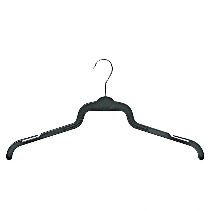 3422-45cm light coat cloth hanger with metal hook wire thick plastic hanger
