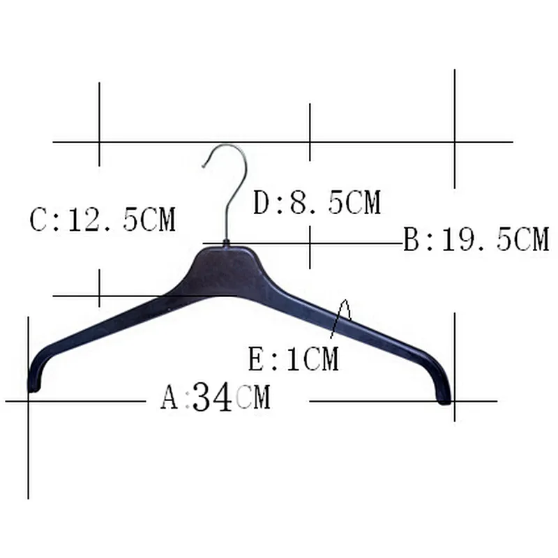 6006A-34cm plastic hangers for babies baby hangers plastic