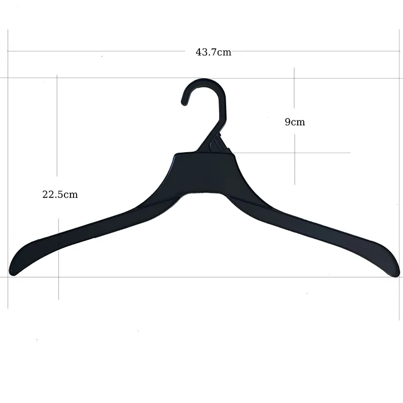 3154-43.7cm Cloth Hanger With Plastic Hook