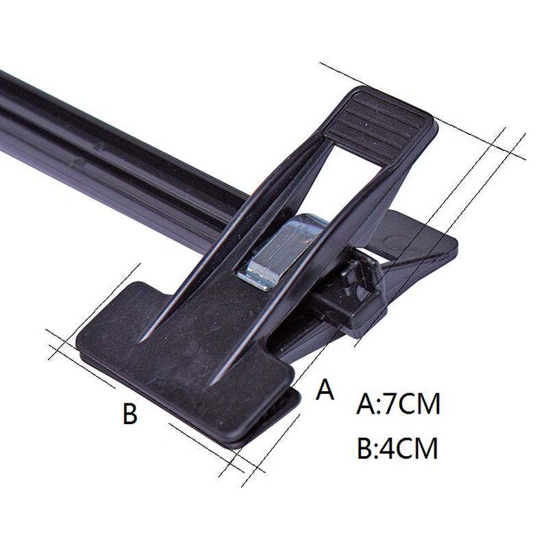 4423F-36cm  Black Kid Bottom Hanger with Metal Hook for Cloth (36cm)