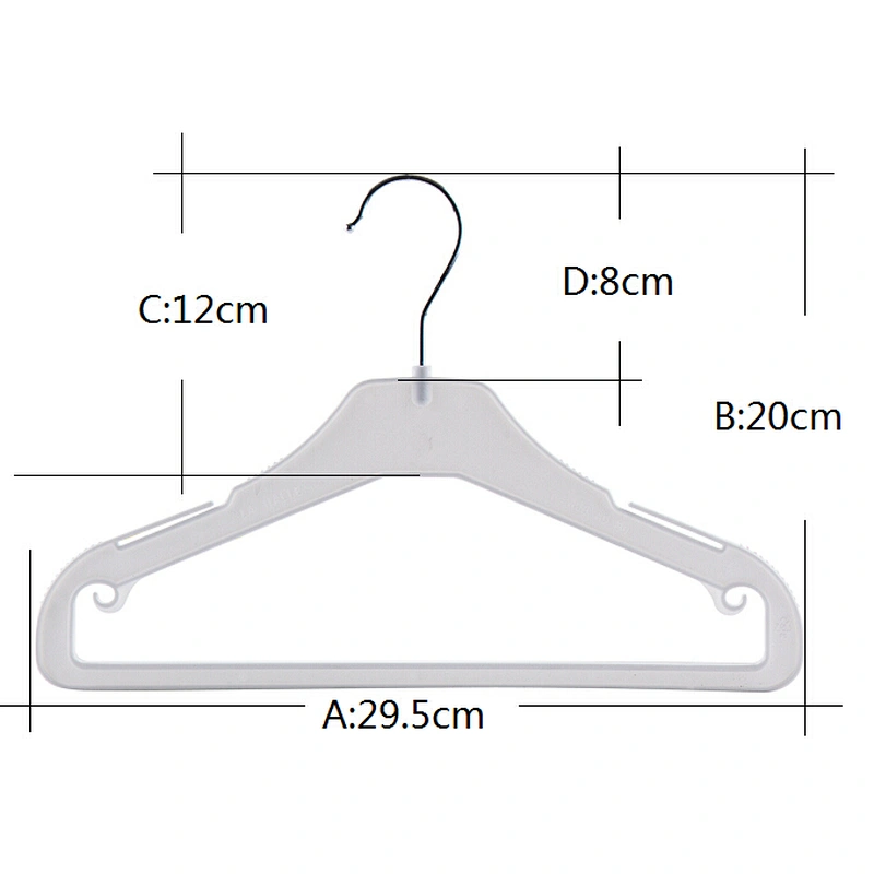 3712A-8-30cm  plastic coat hanger garment clothing hanger