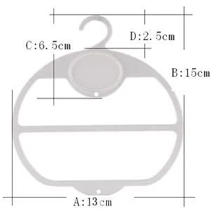 7000-1-13cm clothes hanger weight luxury hanger plastic scarf hanger