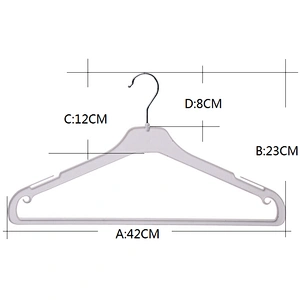 3712D-42cm manufacturer provide plastic clothes hanger clothes hanger hooks
