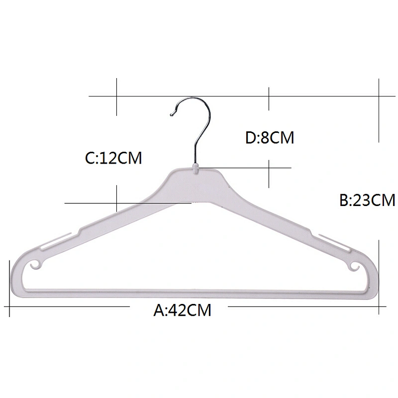 3712D-42cm manufacturer provide plastic clothes hanger clothes hanger hooks