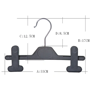 4511B-1-33cm  plastic cloth hanger mens pants hangers hanger for jeans