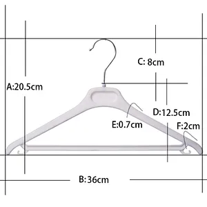3703C-36cm  garment bag suit hanger