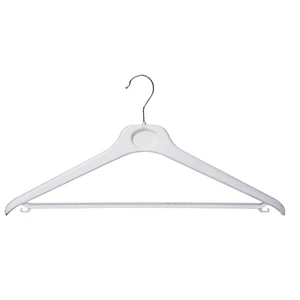 3705-41cm plastic trousers hangers metallic hook