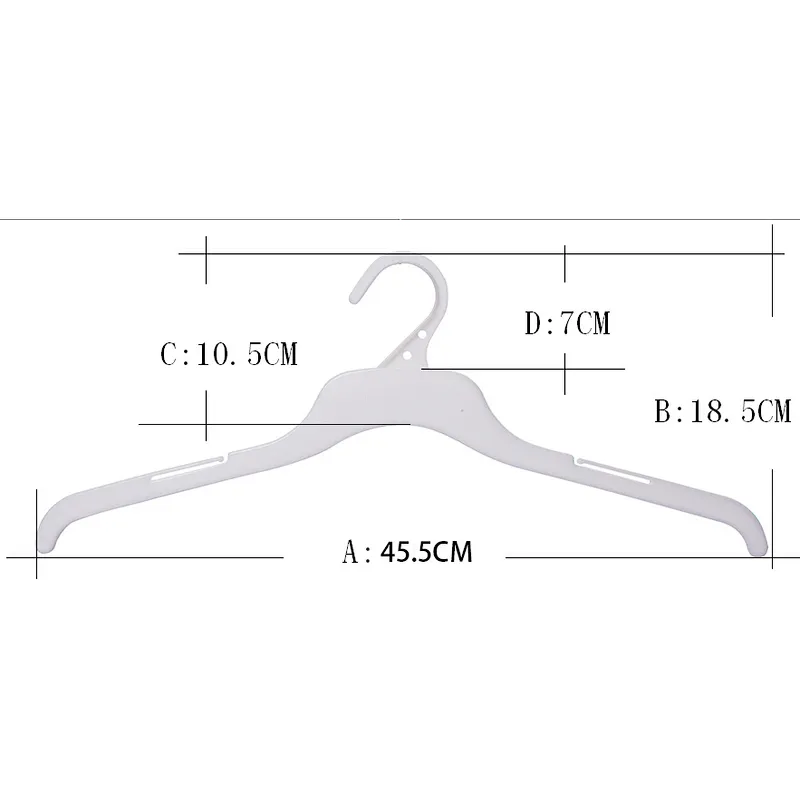 3129B-45.5cm car clothes hanger plastic hanger manufacturer sale plastic clothes hangers