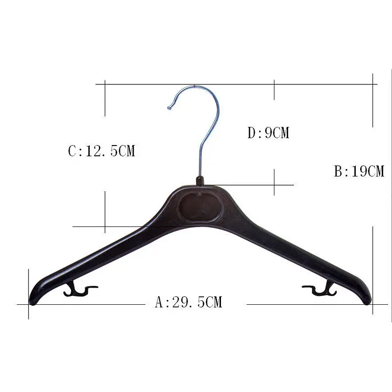 3427-30cm Cheap Plastic Clothes Hangers for Display