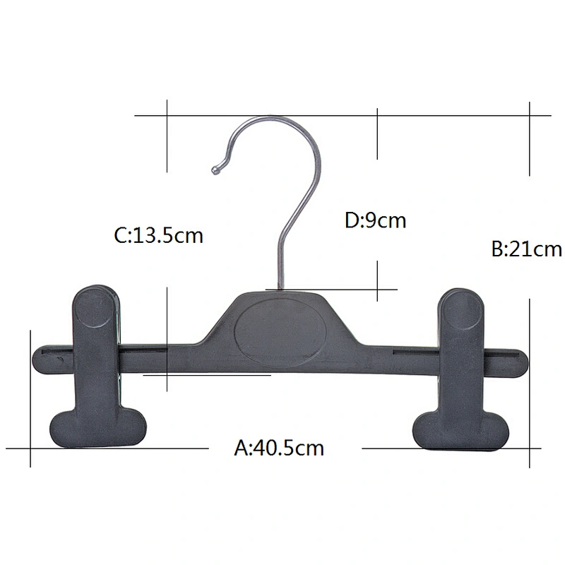 4511E-40.5cm fabric hanger samples hanger factory in china hanger with clips