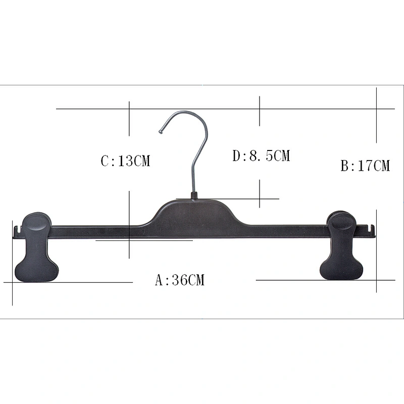 4514B-36cm clip hanger plastic coat hangerhanger made