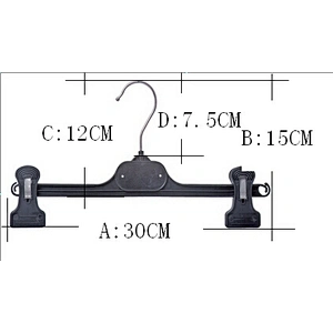4507-30.5cm  adjustable pants hanger dress hanger deluxe pants hanger