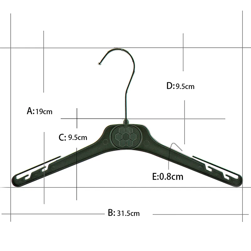 plastic hangers metal hook for suit/top