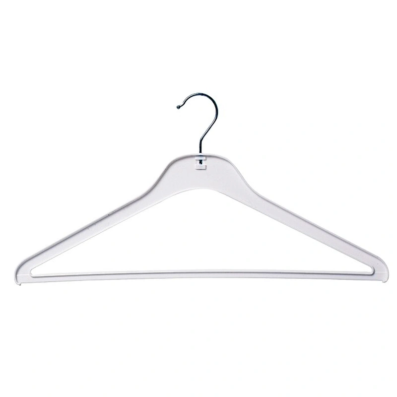 3717-45.5cm chinese supplier dress coat metal hook rack pp pastic clothes hanger