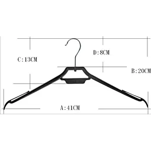 3425-42cm easy cloth hanger with metal hook(42cm)