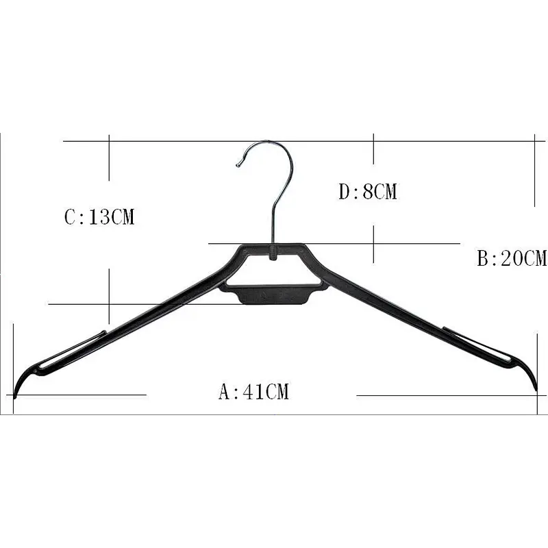 3425-42cm easy cloth hanger with metal hook(42cm)