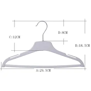 3713A-29.5cm  Plastic Suit Hanger